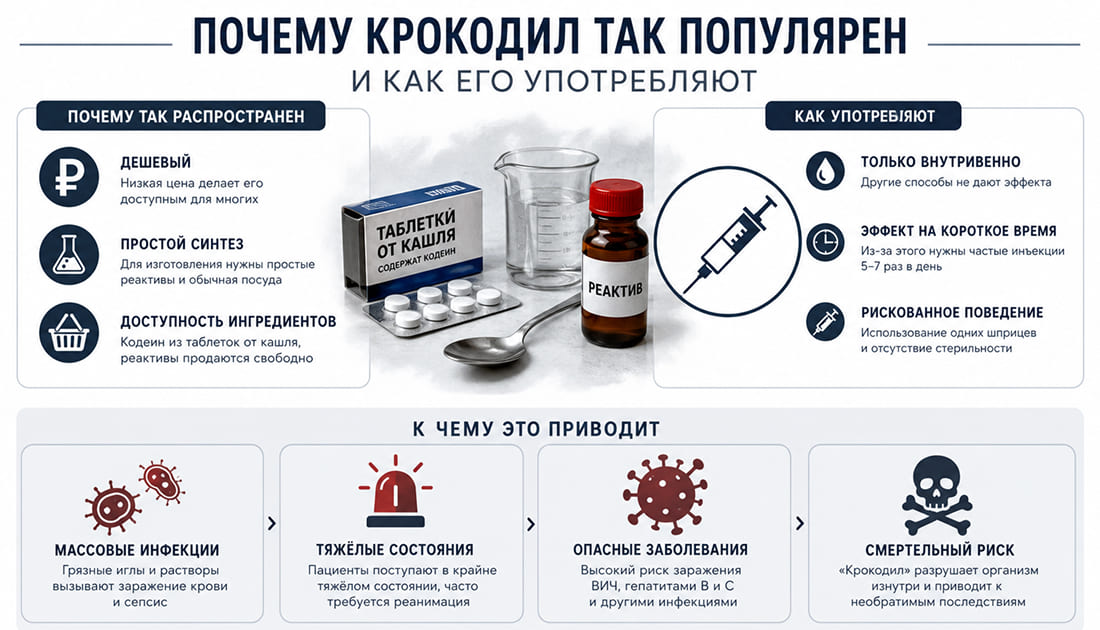 инфографика о лечении зависимости от дезоморфина